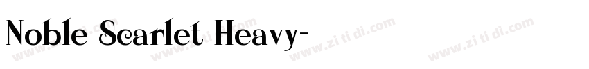 Noble Scarlet Heavy字体转换